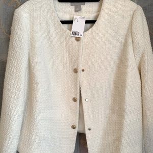 H&M wool blend blazer “Chanel” like style NWT
